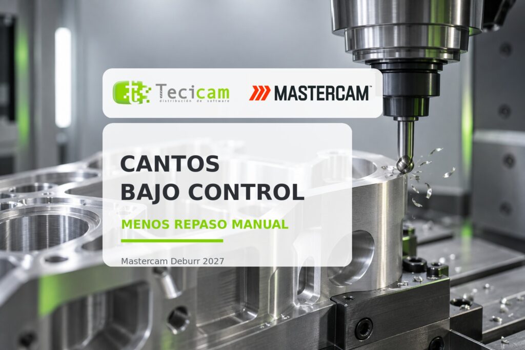 Mastercam 2027 y el desbarbado automático de piezas mecanizadas
